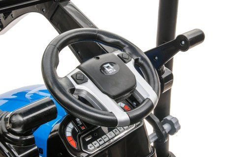 Pojazd MEGA Traktor D68 Z Przyczepką Niebieski Pojazd MEGA Traktor D68 Z Przyczepką Niebieski