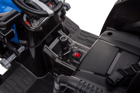 Pojazd MEGA Traktor D68 Z Przyczepką Niebieski Pojazd MEGA Traktor D68 Z Przyczepką Niebieski