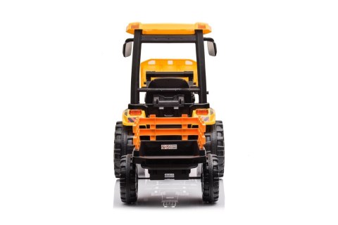 Pojazd MEGA Traktor D68 Z Przyczepką Żółty Pojazd MEGA Traktor D68 Z Przyczepką Żółty