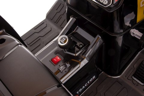 Pojazd MEGA Traktor D68 Z Przyczepką Żółty Pojazd MEGA Traktor D68 Z Przyczepką Żółty