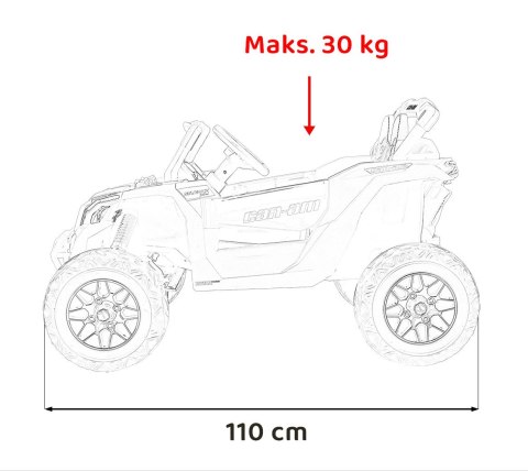 Auto Na Akumulator ATV CAN-AM Maverick Żółty Auto Na Akumulator ATV CAN-AM Maverick Żółty