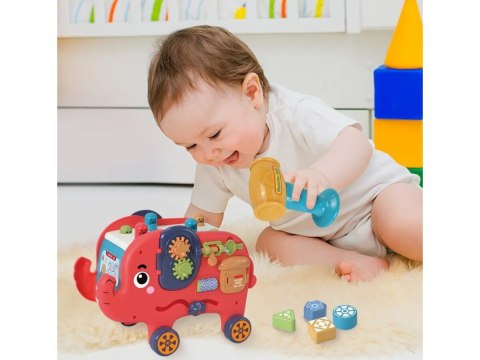 Edukacyjny, Interaktywny Zabawny Słonik, Funny Cartoon Elephant, Wesoły Słoń Edukacyjny, Interaktywny Zabawny Słonik, Funny Cartoon Elephant, Wesoły Słoń