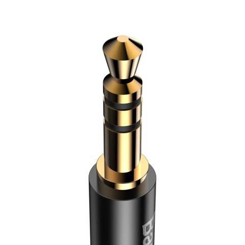 Kabel audio stereo przejścióka AUX 3.5mm Mini Jack - USB-C 120cm - czarny Kabel audio stereo przejścióka AUX 3.5mm Mini Jack - USB-C 120cm - czarny