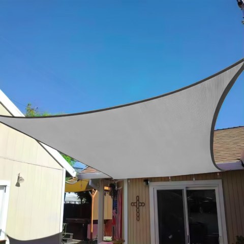 Kwadratowy żagiel przeciwsłoneczny 3x3m daszek wodoodporny ModernHome - szary Kwadratowy żagiel przeciwsłoneczny 3x3m daszek wodoodporny ModernHome - szary