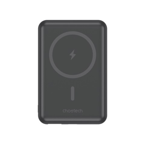 Powerbank 10000mAh bezprzewodowy MagSafe USB-A USB-C funkcja podstawki czarny Powerbank 10000mAh bezprzewodowy MagSafe USB-A USB-C funkcja podstawki czarny