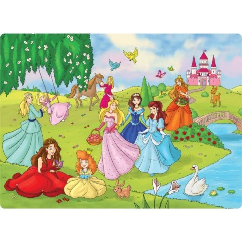 Puzzle 70 elementów. Księżniczki w ogrodzie Puzzle 70 elementów. Księżniczki w ogrodzie