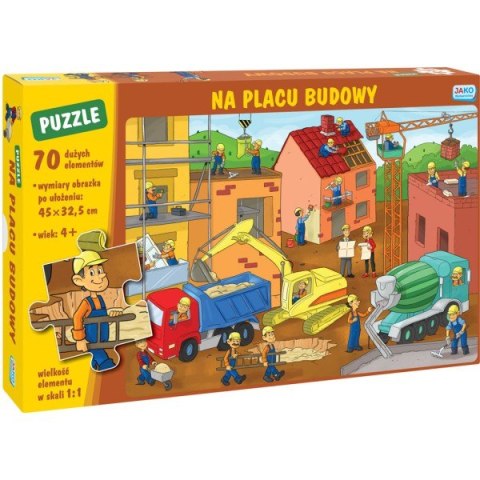 Puzzle 70 elementów. Na placu budowy Puzzle 70 elementów. Na placu budowy