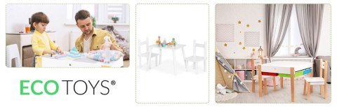 Stół stolik +2 krzesła meble dla dzieci komplet ECOTOYS Stół stolik +2 krzesła meble dla dzieci komplet ECOTOYS