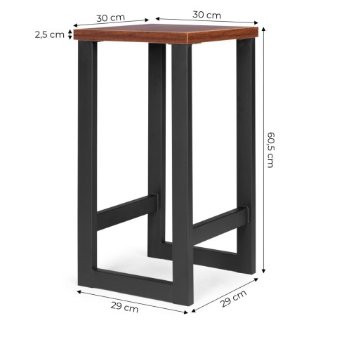 Stołek barowy nowoczesne krzesło barowe taboret metal MDF ModernHome Stołek barowy nowoczesne krzesło barowe taboret metal MDF ModernHome