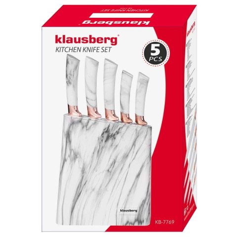 ZESTAW 5 NOŻY KUCHENNYCH W BLOKU KINGHOFF KH-7769 ZESTAW 5 NOŻY KUCHENNYCH W BLOKU KINGHOFF KH-7769