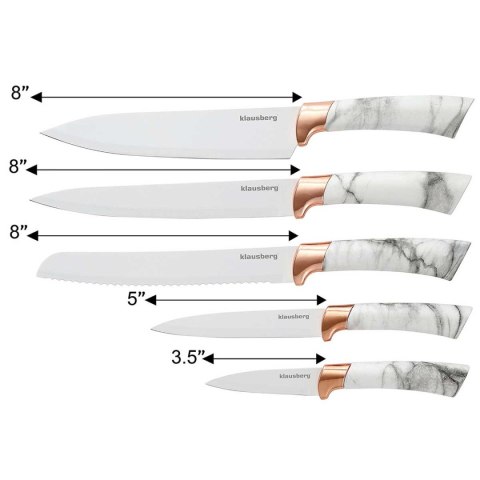 ZESTAW 5 NOŻY KUCHENNYCH W STOJAKU KINGHOFF KH-7800 ZESTAW 5 NOŻY KUCHENNYCH W STOJAKU KINGHOFF KH-7800