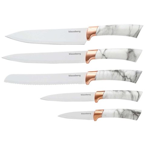 ZESTAW 5 NOŻY KUCHENNYCH W STOJAKU KINGHOFF KH-7800 ZESTAW 5 NOŻY KUCHENNYCH W STOJAKU KINGHOFF KH-7800