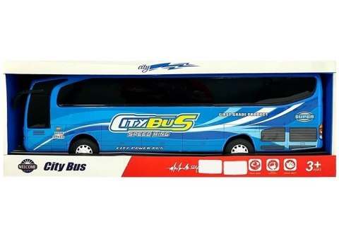 Autobus wycieczkowy niebieski Autobus wycieczkowy niebieski