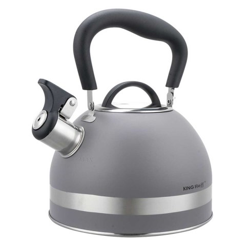 CZAJNIK 1,8L Z GWIZDKIEM KINGHOFF KH-1851 SZARY CZAJNIK 1,8L Z GWIZDKIEM KINGHOFF KH-1851 SZARY
