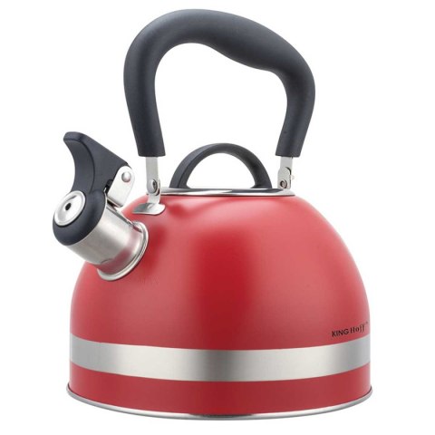 CZAJNIK 1,8L Z GWIZDKIEM KINGHOFF KH-1853 CZERWONY CZAJNIK 1,8L Z GWIZDKIEM KINGHOFF KH-1853 CZERWONY