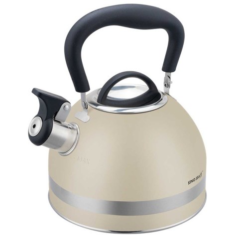 CZAJNIK 1,8L Z GWIZDKIEM KINGHOFF KH-1854 BEŻOWY CZAJNIK 1,8L Z GWIZDKIEM KINGHOFF KH-1854 BEŻOWY