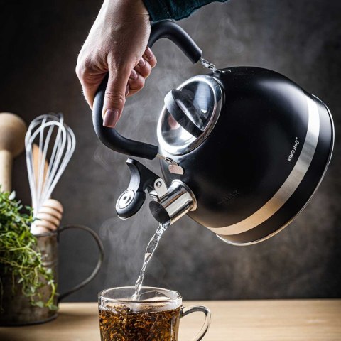 CZAJNIK 1,8L Z GWIZDKIEM KINGHOFF KH-1858 CZARNY CZAJNIK 1,8L Z GWIZDKIEM KINGHOFF KH-1858 CZARNY