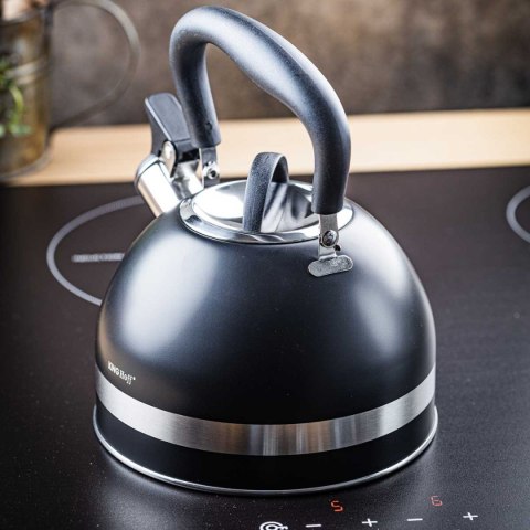 CZAJNIK 1,8L Z GWIZDKIEM KINGHOFF KH-1858 CZARNY CZAJNIK 1,8L Z GWIZDKIEM KINGHOFF KH-1858 CZARNY