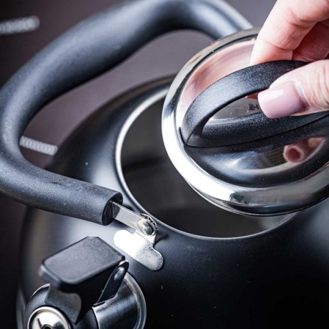 CZAJNIK 1,8L Z GWIZDKIEM KINGHOFF KH-1858 CZARNY CZAJNIK 1,8L Z GWIZDKIEM KINGHOFF KH-1858 CZARNY