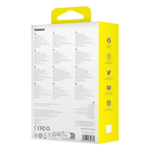 Powerbank Qpow Pro+ 20000mAh z kablem USB-C i wyświetlaczem - biały Powerbank Qpow Pro+ 20000mAh z kablem USB-C i wyświetlaczem - biały
