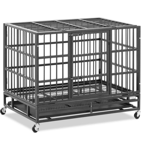 Klatka transportowa dla psa zwierząt na kółkach 95 x 65 x 77.4 cm Klatka transportowa dla psa zwierząt na kółkach 95 x 65 x 77.4 cm