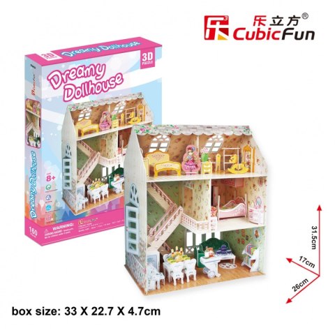 CUBIC FUN PUZZLE 3D DREAMY DOMEK DLA LALEK 160 EL. - P645H CUBIC FUN PUZZLE 3D DREAMY DOMEK DLA LALEK 160 EL. - P645H