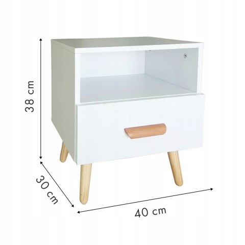 Szafka nocna szuflada stolik nocny ModernHome Szafka nocna szuflada stolik nocny ModernHome