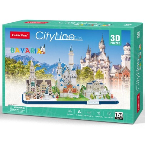 CUBIC FUN PUZZLE 3D CITY LINE BAVARIA- MC267H CUBIC FUN PUZZLE 3D CITY LINE BAVARIA- MC267H