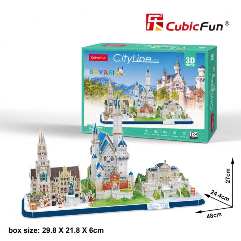 CUBIC FUN PUZZLE 3D CITY LINE BAVARIA- MC267H CUBIC FUN PUZZLE 3D CITY LINE BAVARIA- MC267H