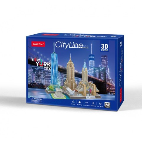 CUBIC FUN PUZZLE 3D CITY LINE NEW YORK CITY - MC255H CUBIC FUN PUZZLE 3D CITY LINE NEW YORK CITY - MC255H