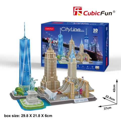 CUBIC FUN PUZZLE 3D CITY LINE NEW YORK CITY - MC255H CUBIC FUN PUZZLE 3D CITY LINE NEW YORK CITY - MC255H
