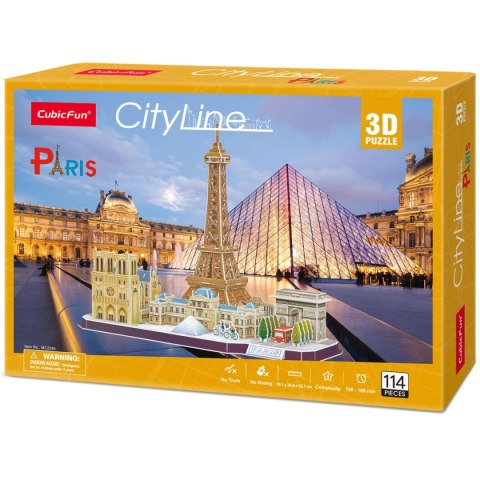 CUBIC FUN PUZZLE 3D CITY LINE PARIS - MC254H CUBIC FUN PUZZLE 3D CITY LINE PARIS - MC254H