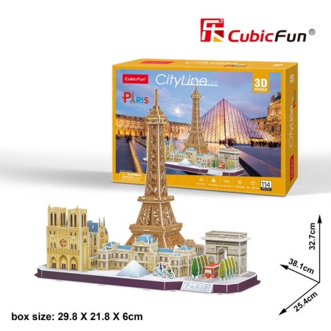 CUBIC FUN PUZZLE 3D CITY LINE PARIS - MC254H CUBIC FUN PUZZLE 3D CITY LINE PARIS - MC254H