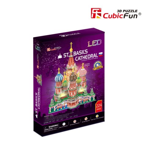 CUBIC FUN PUZZLE 3D LED KATEDRA ŚW. BAZYLA- L519H CUBIC FUN PUZZLE 3D LED KATEDRA ŚW. BAZYLA- L519H