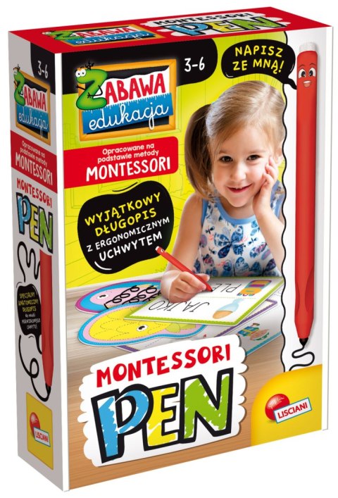 LISCIANI MONTESSORI PEN DŁUGOPIS Z 32 TABLICZKAMI LISCIANI MONTESSORI PEN DŁUGOPIS Z 32 TABLICZKAMI
