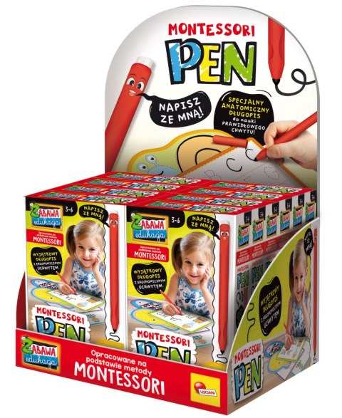 LISCIANI MONTESSORI PEN DŁUGOPIS Z 32 TABLICZKAMI LISCIANI MONTESSORI PEN DŁUGOPIS Z 32 TABLICZKAMI
