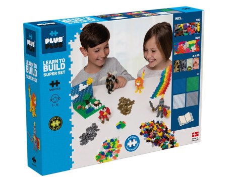 PLUS-PLUS BASIC NAUCZ SIĘ BUDOWAĆ SUPERZESTAW - 1200 ELEMENTÓW PLUS-PLUS BASIC NAUCZ SIĘ BUDOWAĆ SUPERZESTAW - 1200 ELEMENTÓW