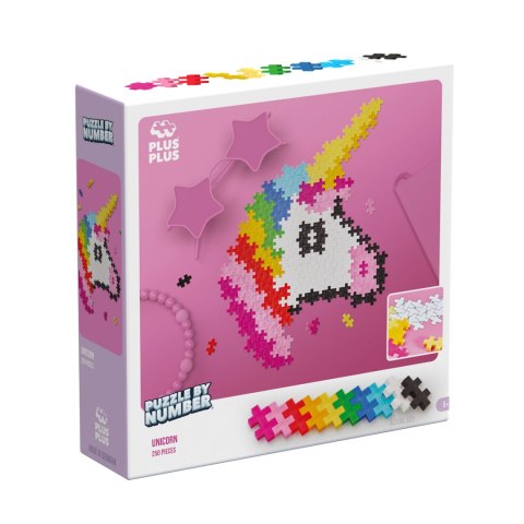 PLUS-PLUS PUZZLE BY NUMBER JEDNOROŻEC - 250 ELEMENTÓW PLUS-PLUS PUZZLE BY NUMBER JEDNOROŻEC - 250 ELEMENTÓW