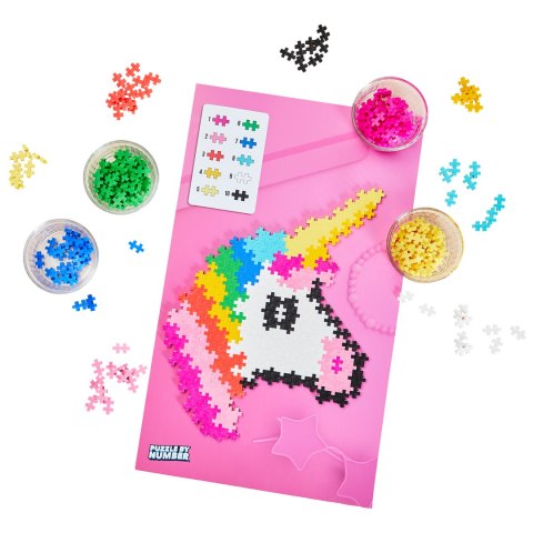 PLUS-PLUS PUZZLE BY NUMBER JEDNOROŻEC - 250 ELEMENTÓW PLUS-PLUS PUZZLE BY NUMBER JEDNOROŻEC - 250 ELEMENTÓW