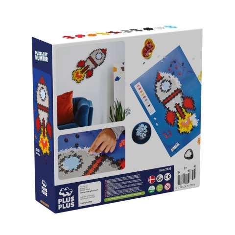 PLUS-PLUS PUZZLE BY NUMBER RAKIETA - 500 ELEMENTÓW PLUS-PLUS PUZZLE BY NUMBER RAKIETA - 500 ELEMENTÓW