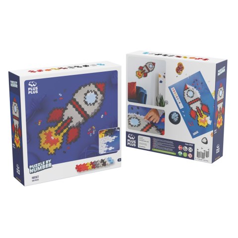 PLUS-PLUS PUZZLE BY NUMBER RAKIETA - 500 ELEMENTÓW PLUS-PLUS PUZZLE BY NUMBER RAKIETA - 500 ELEMENTÓW