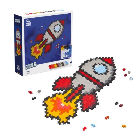 PLUS-PLUS PUZZLE BY NUMBER RAKIETA - 500 ELEMENTÓW PLUS-PLUS PUZZLE BY NUMBER RAKIETA - 500 ELEMENTÓW