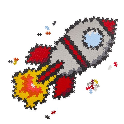 PLUS-PLUS PUZZLE BY NUMBER RAKIETA - 500 ELEMENTÓW PLUS-PLUS PUZZLE BY NUMBER RAKIETA - 500 ELEMENTÓW
