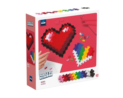 PLUS-PLUS PUZZLE BY NUMBER SERCE - 250 ELEMENTÓW PLUS-PLUS PUZZLE BY NUMBER SERCE - 250 ELEMENTÓW