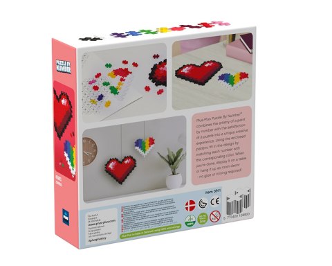 PLUS-PLUS PUZZLE BY NUMBER SERCE - 250 ELEMENTÓW PLUS-PLUS PUZZLE BY NUMBER SERCE - 250 ELEMENTÓW
