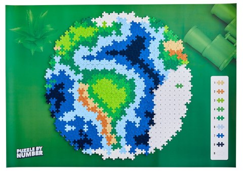 PLUS-PLUS PUZZLE BY NUMBER ZIEMIA - 800 ELEMENTÓW PLUS-PLUS PUZZLE BY NUMBER ZIEMIA - 800 ELEMENTÓW