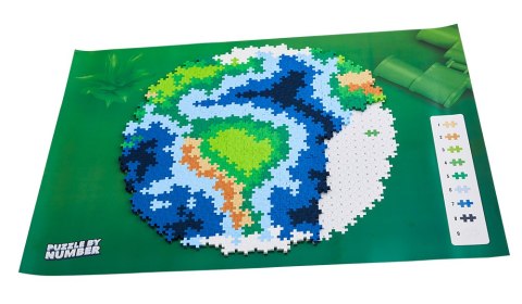 PLUS-PLUS PUZZLE BY NUMBER ZIEMIA - 800 ELEMENTÓW PLUS-PLUS PUZZLE BY NUMBER ZIEMIA - 800 ELEMENTÓW