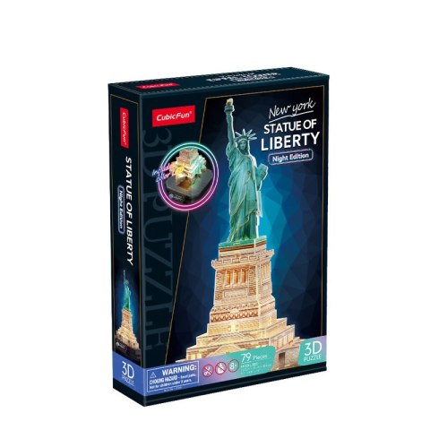 CUBIC FUN PUZZLE 3D LED STATUA WOLNOŚCI (WERSJA NOCNA) CUBIC FUN PUZZLE 3D LED STATUA WOLNOŚCI (WERSJA NOCNA)