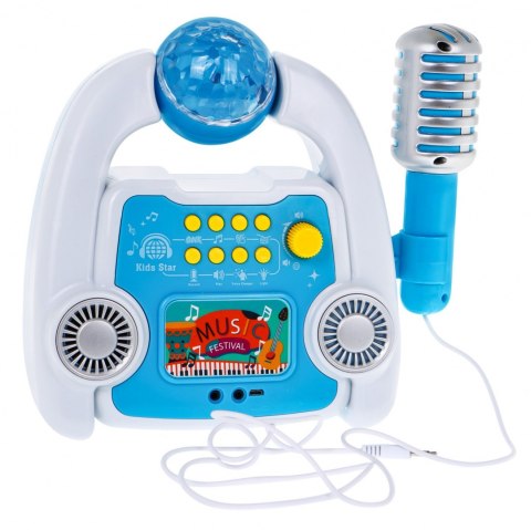 Wielofunkcyjny zestaw Karaoke dla dzieci 5+ Mikrofon + Statyw + Wzmacniacz Dźwięki Światła Wielofunkcyjny zestaw Karaoke dla dzieci 5+ Mikrofon + Statyw + Wzmacniacz Dźwięki Światła