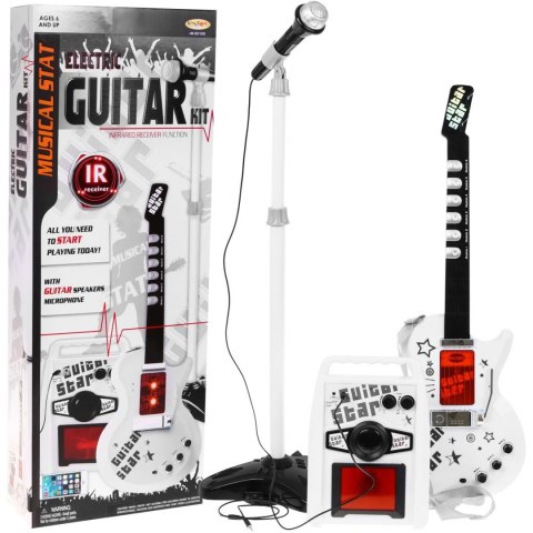 Zestaw muzyczny dla dzieci 6+ Gitara elektryczna + Wzmacniacz + Mikrofon Zestaw muzyczny dla dzieci 6+ Gitara elektryczna + Wzmacniacz + Mikrofon